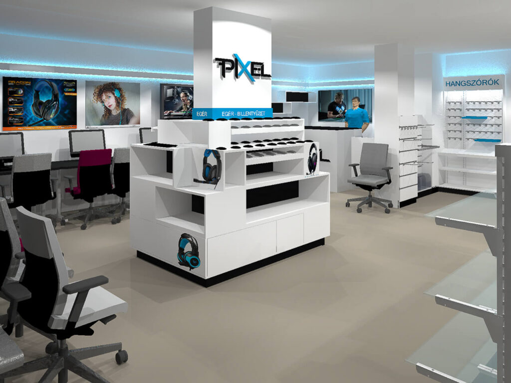 Toy store and electronics shop equipment